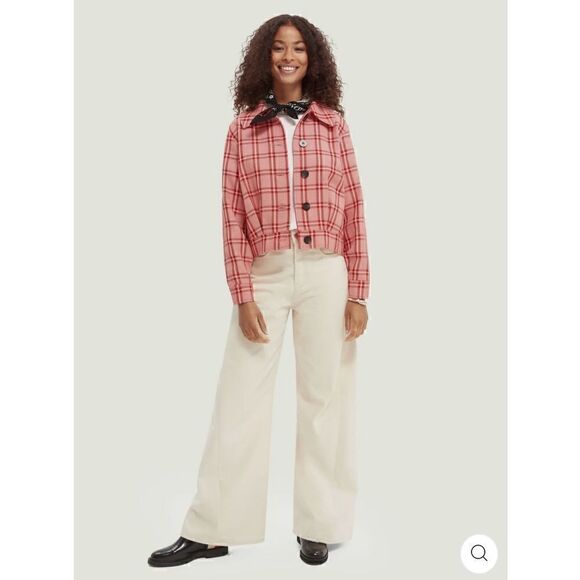 Scotch & Soda | NWT Checked Short-Fit Coat Size Large - Picture 1 of 16